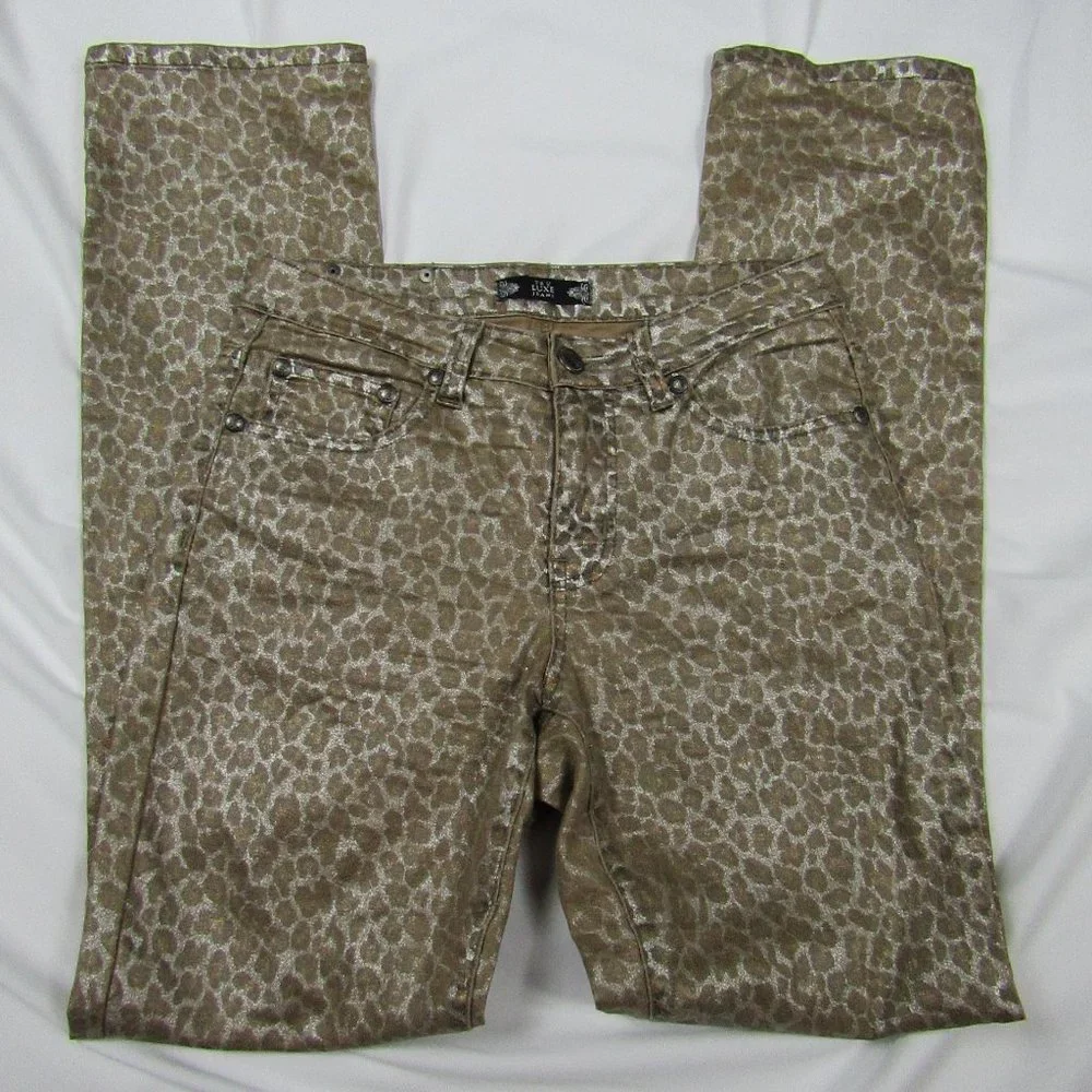 Woman's | Tru Luxe Jeans | Leopard Print | Straight Leg | Size 26 - Picture 4 of 7